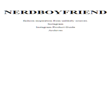Tablet Screenshot of nerdboyfriend.com